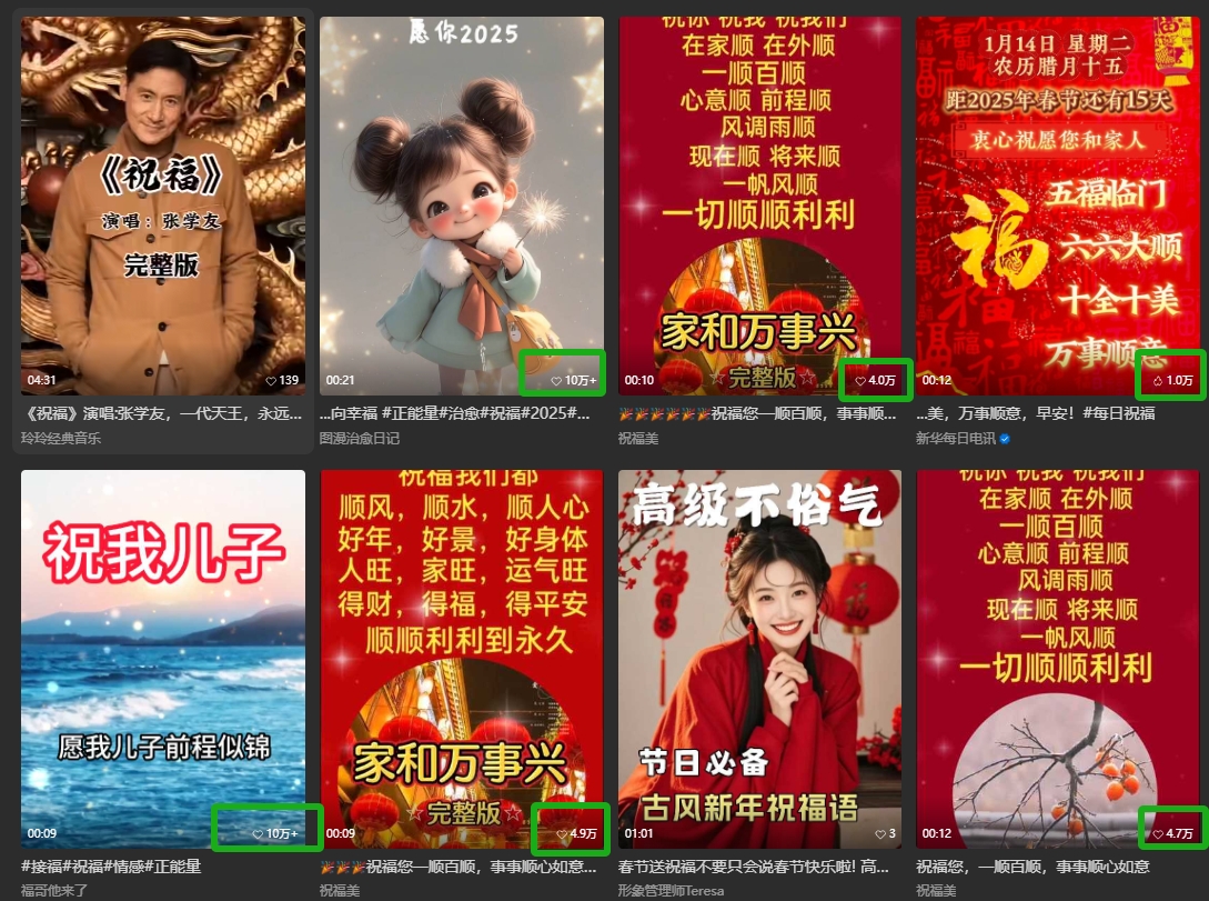 银发经济新年风口，儿女祝福视频爆火，一条作品上万播放，一定要抓住-梦凌网创