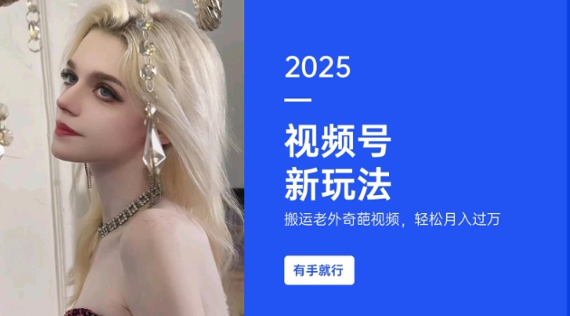 搬运老外奇葩视频，撸视频号分成计划收益，每天只需一小时，新手小白轻松月入过W-梦凌网创
