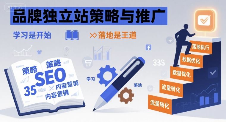 品牌独立站策略与推广，学习是开始，落地是王道-梦凌网创