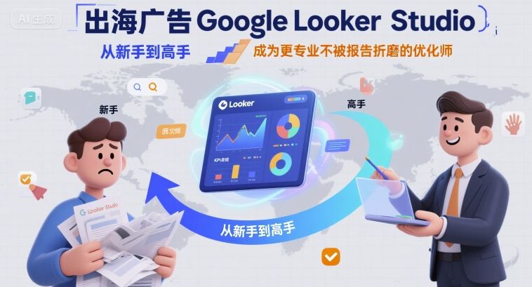 出海广告Google Looker Studio从新手到高手，成为更专业不被报告折磨的优化师-梦凌网创
