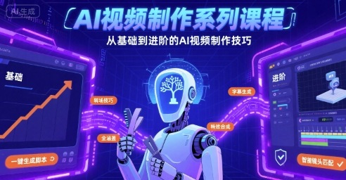 AI视频制作系列课程，从基础到进阶的AI视频制作技巧全涵盖-梦凌网创