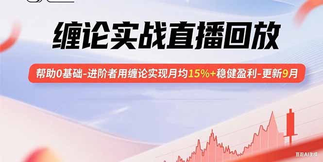 缠论实战直播回放：帮助0基础-进阶者用缠论实现月均15%+稳健盈利-更新9月-梦凌网创