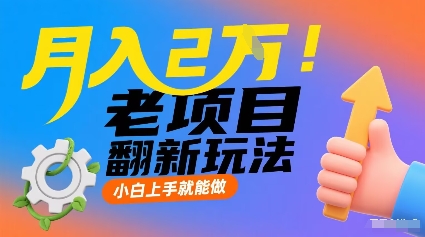 月入2W！老项目翻新玩法，小白上手就能做，非常容易上手-梦凌网创