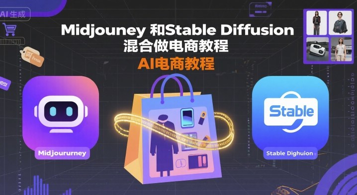 Midjourney和Stable Diffusion混合做电商教程-ai电商教程-梦凌网创