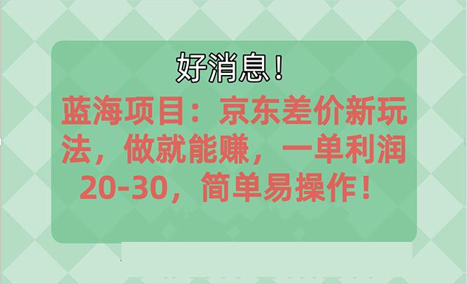 越早知道越能赚到钱的蓝海项目：京东大平台操作，一单利润20-30，简单…-梦凌网创