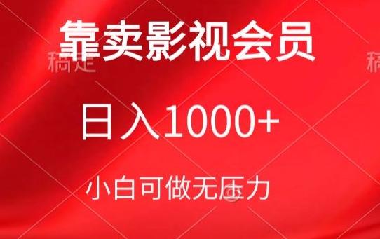 靠卖影视会员，日入1000+，落地保姆级教程，新手可学【揭秘】-梦凌网创