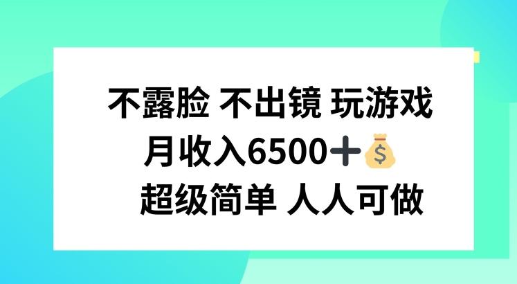 不露脸 不出境 玩游戏，月入6500 超级简单 人人可做【揭秘】-梦凌网创