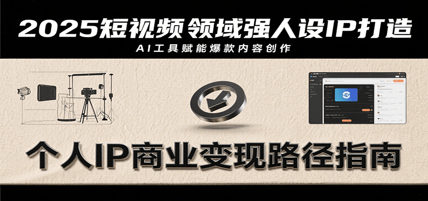 2025短视频领域强人设IP打造，结合爆款案例与AI工具应用，从个人出镜到商业成交转化-梦凌网创
