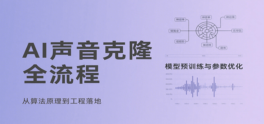 AI声音克隆全流程，基础概念到实战应用，3秒极速声音复刻、模型预训练、云端部署等-梦凌网创