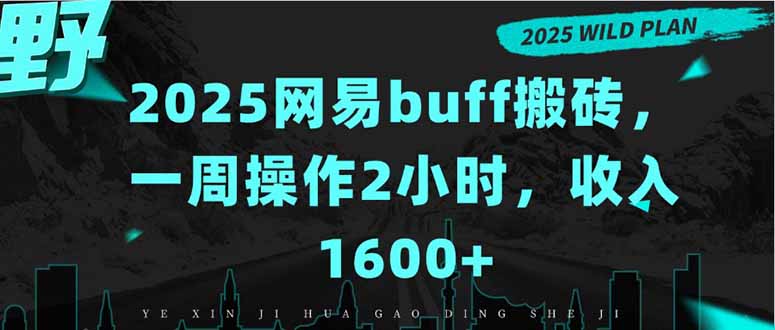 2025网易buff搬砖，一周操作2小时，收入1600+-梦凌网创
