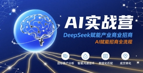 AI实战营：DeepSeek赋能产业商业招商，AI赋能招商全流程-梦凌网创