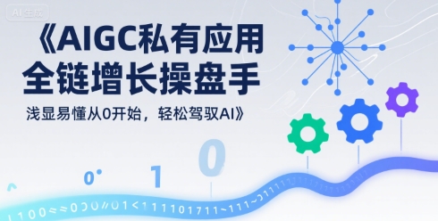 AIGC私有化应用全链增长操盘手，浅显易懂从0开始，轻松驾驭AI-梦凌网创