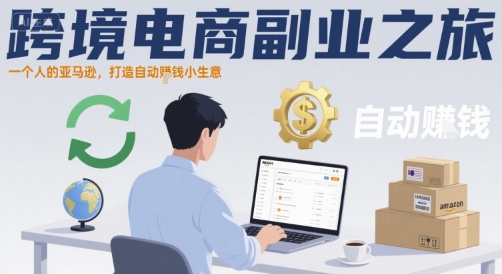 跨境电商副业之旅，一个人的亚马逊，打造自动賺钱小生意-梦凌网创