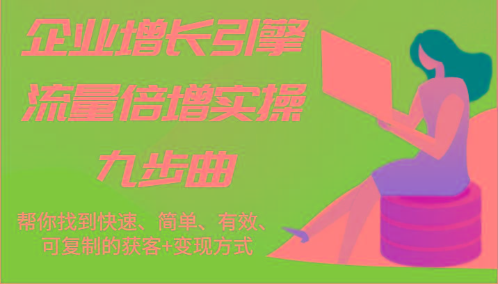 企业增长引擎流量倍增实操九步曲，帮你找到快速、简单、有效、可复制的获客+变现方式-梦凌网创