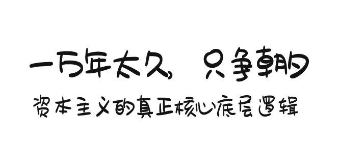 某付费文章《一万年太久，只争朝夕：资本主义的真正核心底层逻辑》-梦凌网创