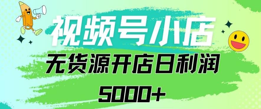 视频号无货源小店从0到1日订单量千单以上纯利润稳稳5000+【揭秘】-梦凌网创