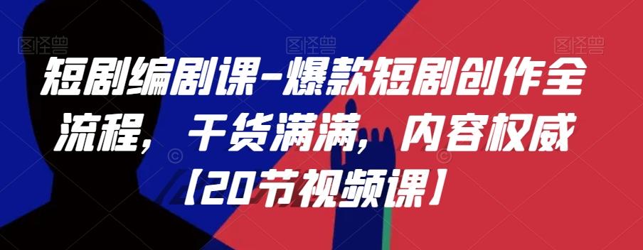 短剧编剧课-爆款短剧创作全流程，干货满满，内容权威【20节视频课】-梦凌网创