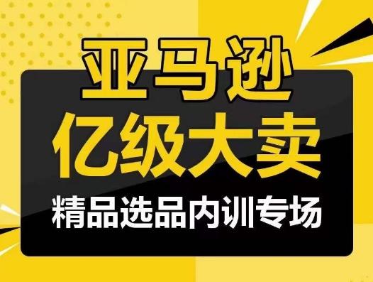 亚马逊亿级大卖-精品选品内训专场，亿级卖家分享选品成功之道-梦凌网创