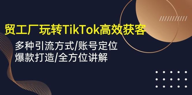 外贸工厂玩转TikTok高效获客，多种引流方式/账号定位/爆款打造/全方位讲解-梦凌网创