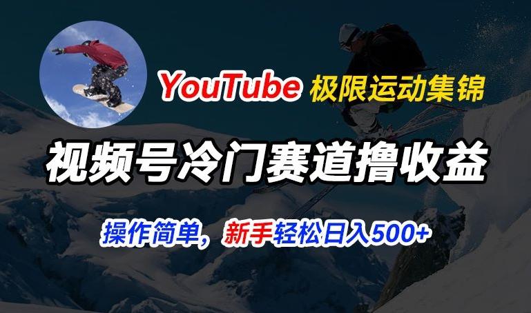 视频号冷门赛道撸收益，YouTube搬运极限运动集锦，暴力起号，操作简单流量高，轻松日入5张【揭秘】-梦凌网创