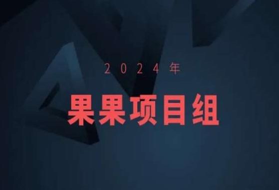 2024年果果项目组项目合集-果果最新项目-梦凌网创