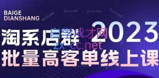 白戈电商·23年淘系批量高客单+24年全域电商矩阵-梦凌网创