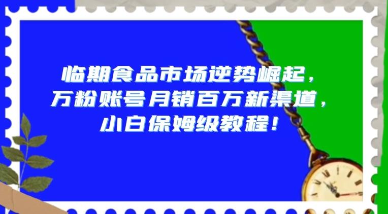 临期食品市场逆势崛起，万粉账号月销百万新渠道，小白保姆级教程【揭秘】-梦凌网创