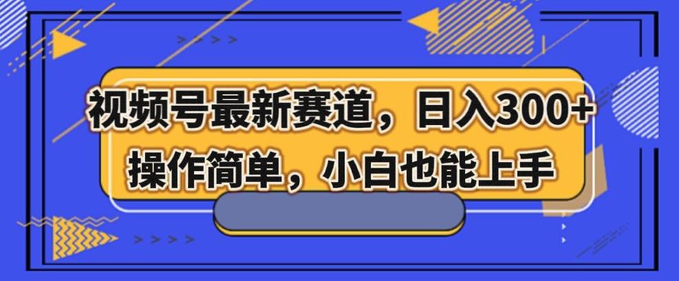 视频号最新赛道，日入300+，新手小白轻松掌握-梦凌网创