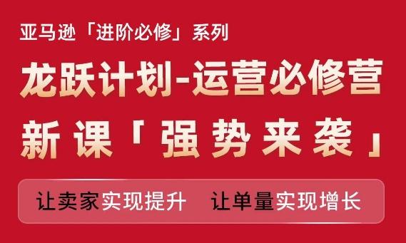 亚马逊进阶必修系列，龙跃计划-运营必修营新课，让卖家实现提升 让单量实现增长-梦凌网创
