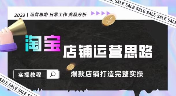 2023淘宝店铺运营全攻略：竞品分析，打造爆款店铺完整实操（附运营思维素材）-梦凌网创