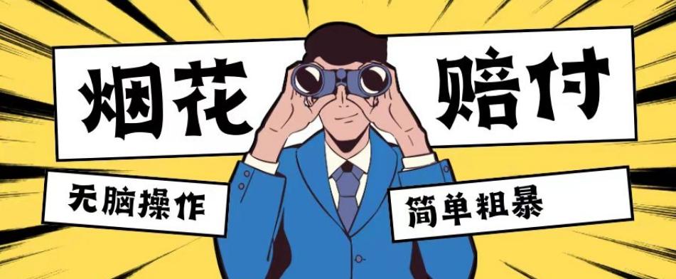 最新蓝海玩法，烟花爆竹赔付，单订单赔付200-500无脑操作【仅揭秘】-梦凌网创
