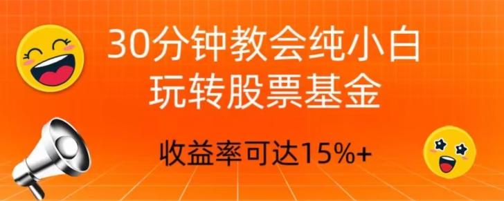 30分钟教会你玩转股票基金，只教好的筛选方法，不荐股-梦凌网创