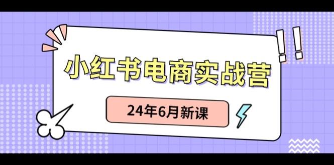 小红书电商实战营：小红书笔记带货和无人直播，24年6月新课-梦凌网创