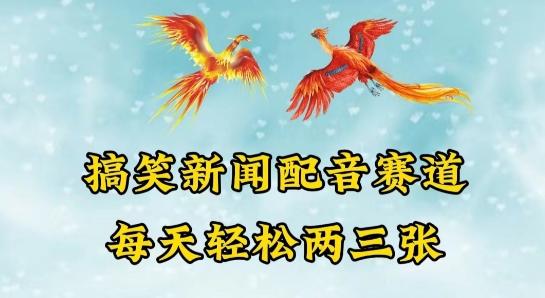 中视频爆火赛道一搞笑新闻配音赛道，每天轻松两三张【揭秘】-梦凌网创