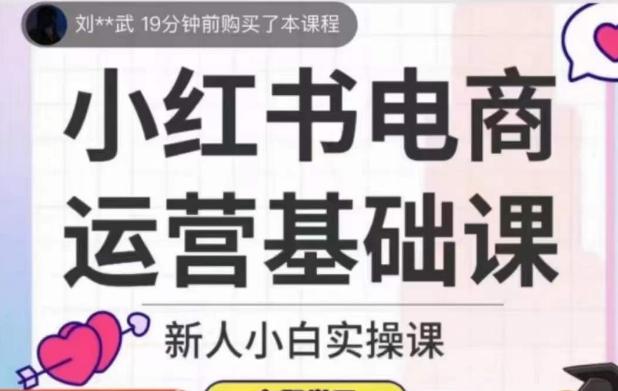小红书电商运营基础课，新人小白实操课-梦凌网创