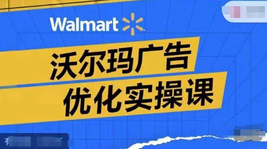 沃尔玛广告优化实操课，广告报告实操讲解，广告如何提高转化和ROAS等-梦凌网创