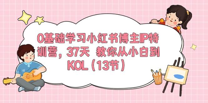 0基础学习小红书博主IP特训营，37天 教你从小白到KOL(13节-梦凌网创
