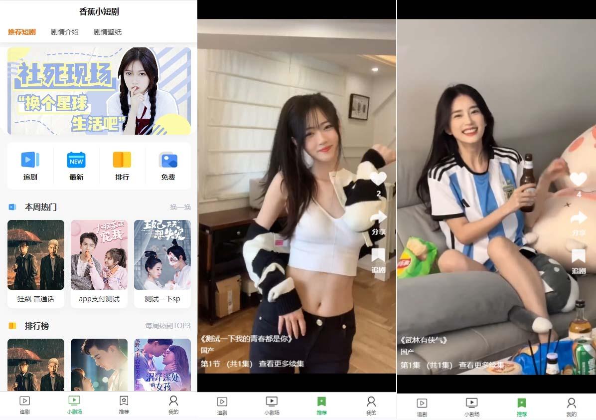 (8542期)小剧场短剧影视系统源码 全开源 带支付收益+会员机制+代理推广等模式【…-梦凌网创